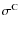 $\sigma^{\rm C}$