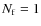 $N_{\rm f}=1$