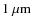 $1\ \ensuremath{\mu{\rm m}} $