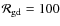${\cal R}_{\rm gd}=100$