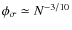 $\phi_\sigma\simeq N^{-3/10}$