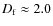 $D_{\rm f} \approx 2.0$