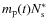 $m_{\rm p}(t) N_{\rm s}^\ast$