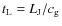 $t_{\rm L}= L_{\rm J}/c_{\rm g}$