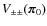 $V_{\pm \pm}({\vec \pi}_0)$