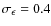 $\sigma_\epsilon=0.4$