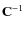 ${\bf C}^{-1}$