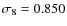 $\sigma_8=0.850$