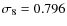 $\sigma _8=0.796$