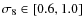 $\sigma_8\in [0.6,1.0]$