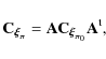 \begin{displaymath}%
{\bf C}_{{\vec \xi}_{{\vec \pi}}} = {\bf A} {\bf C}_{{\vec \xi}_{{\vec \pi}_0}} {\bf A}^{{\rm t}},
\end{displaymath}