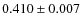$0.410 \pm 0.007$