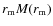$r_{\rm m} M(r_{\rm m})$