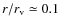 $r/r_{\rm v} \simeq 0.1$