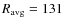 $R_{\rm avg}=131$