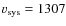 ${v}_{\rm sys}=1307$