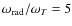 $\omega_{\rm rad}/\omega_{T} = 5$