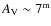 $A_{\rm V} \sim 7^{\rm m}$