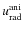 $u_{\rm rad}^{\rm ani}$