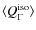 $\langle Q_{\Gamma}^{\rm iso} \rangle$