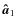 $\vec{\hat{a}}_1$