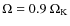 $\Omega=0.9~\Omega_{{\rm K}}$