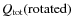 $Q_{\rm tot}({\rm
rotated})$