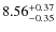 $\rm 8.56^{+0.37}_{-0.35}$