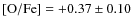 ${\rm [O/Fe]}=+0.37\pm0.10$