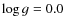 $\log g=0.0$