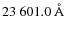 $23~601.0~{\rm\AA}$