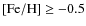 ${\rm [Fe/H]\geq-0.5}$