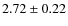 $2.72\pm0.22$