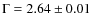 $\Gamma=2.64\pm0.01$