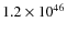 $1.2\times10^{46}$