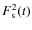 $F_{\rm s}^2(t)$