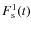 $F_{\rm s}^1(t)$