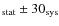 $_{\rm stat} \pm 30_{\rm sys}$