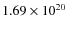 $1.69\times 10^{20}$