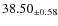 $ 38.50 _{\pm 0.58 }$