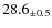 $ 28.6 _{\pm 0.5 }$
