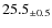 $ 25.5 _{\pm 0.5 }$