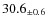 $ 30.6 _{\pm 0.6 }$