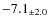 $ -7.1 _{\pm 2.0 }$