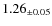 $ 1.26 _{\pm 0.05 }$