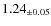 $ 1.24 _{\pm 0.05 }$