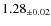 $ 1.28 _{\pm 0.02 }$