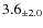 $ 3.6 _{\pm 2.0 }$