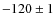 ${-}120\pm1$