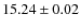 $15.24\pm0.02$